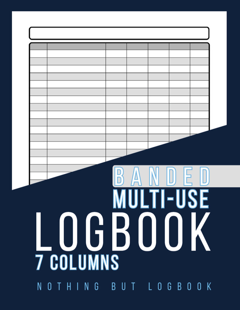 7-Column Multi-Use Logbook - Banded